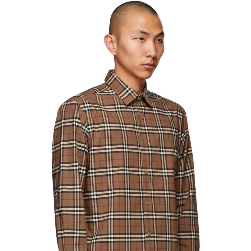 Burberry Simpson shirt Birch Brown